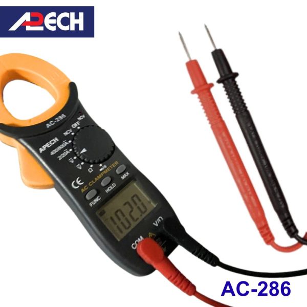 Ampe kìm APECH AC-286 đo dòng AC (600A), Ampe kìm đo dòng AC APECH AC286, APECH AC 286 Digital Clamp Meter