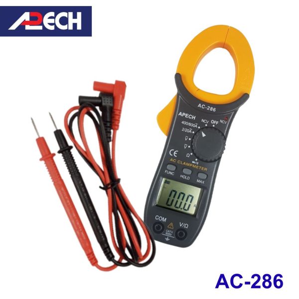 Ampe kìm APECH AC-286 đo dòng AC (600A), Ampe kìm đo dòng AC APECH AC286, APECH AC 286 Digital Clamp Meter
