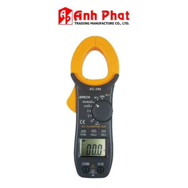 Ampe kìm APECH AC-286 đo dòng AC (600A), Ampe kìm đo dòng AC APECH AC286, APECH AC 286 Digital Clamp Meter