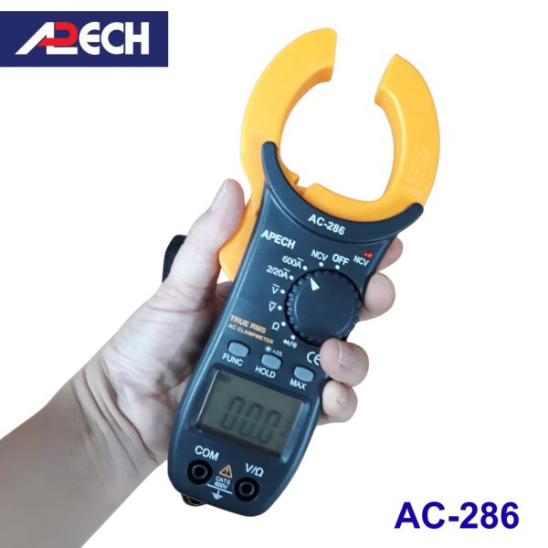 Ampe kìm APECH AC-286 đo dòng AC (600A), Ampe kìm đo dòng AC APECH AC286, APECH AC 286 Digital Clamp Meter