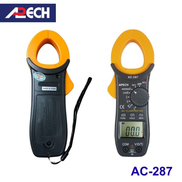 Ampe kìm APECH AC-287 đo dòng AC (600A), Ampe kìm đo dòng AC APECH AC287, APECH AC 287 Digital Clamp Meter