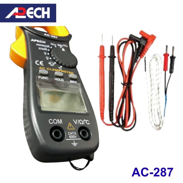 Ampe kìm APECH AC-287 đo dòng AC (600A), Ampe kìm đo dòng AC APECH AC287, APECH AC 287 Digital Clamp Meter