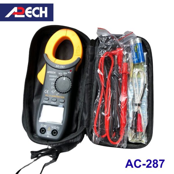 Ampe kìm APECH AC-287 đo dòng AC (600A), Ampe kìm đo dòng AC APECH AC287, APECH AC 287 Digital Clamp Meter