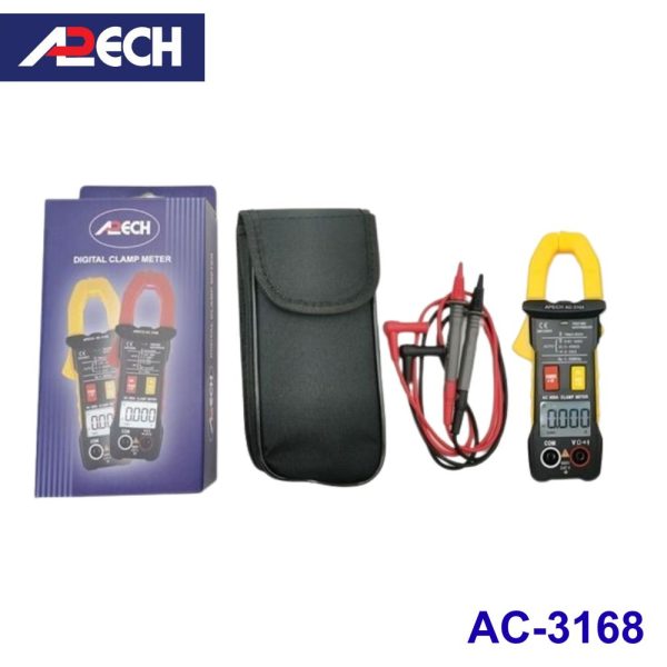 Ampe kìm APECH AC-3168 True-RMS đo dòng AC (600A), Ampe kìm giá rẻ APECH AC3168 True RMS, APECH AC 3168 True-RMS Digital Clamp Meter
