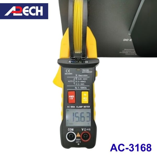 Ampe kìm APECH AC-3168 True-RMS đo dòng AC (600A), Ampe kìm giá rẻ APECH AC3168 True RMS, APECH AC 3168 True-RMS Digital Clamp Meter