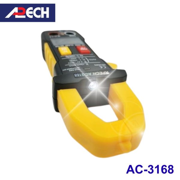 Ampe kìm APECH AC-3168 True-RMS đo dòng AC (600A), Ampe kìm giá rẻ APECH AC3168 True RMS, APECH AC 3168 True-RMS Digital Clamp Meter
