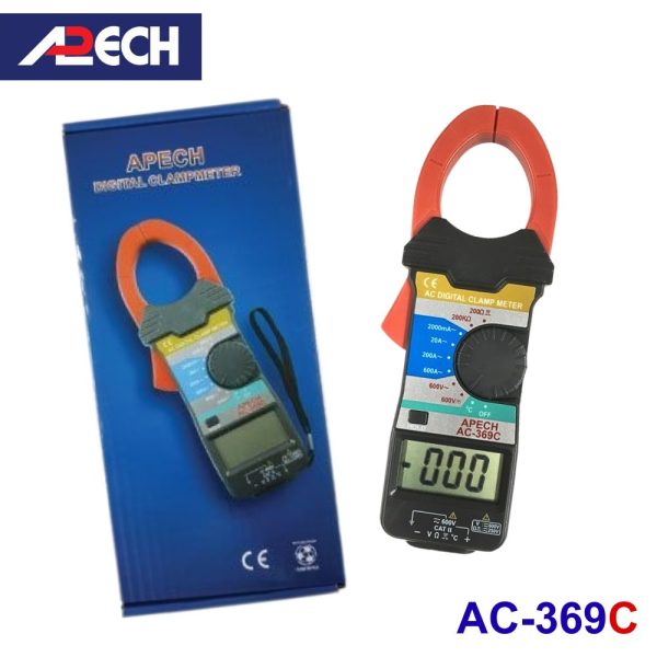 Ampe kìm APECH AC-369C đo dòng AC (600A), Ampe kìm đo dòng AC APECH AC369C, APECH AC-369C Digital Clamp Meter