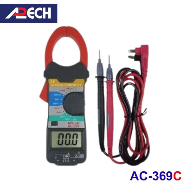 Ampe kìm APECH AC-369C đo dòng AC (600A), Ampe kìm đo dòng AC APECH AC369C, APECH AC-369C Digital Clamp Meter