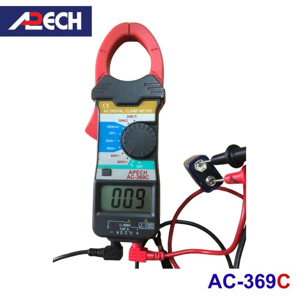 Ampe kìm APECH AC-369C đo dòng AC (600A), Ampe kìm đo dòng AC APECH AC369C, APECH AC-369C Digital Clamp Meter