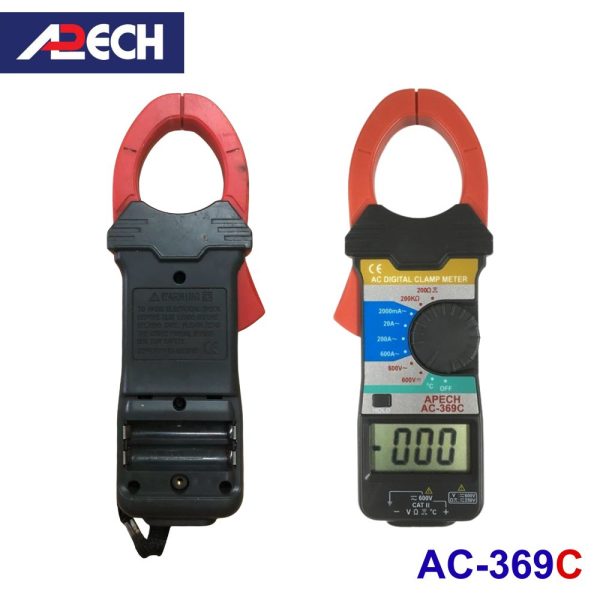 Ampe kìm APECH AC-369C đo dòng AC (600A), Ampe kìm đo dòng AC APECH AC369C, APECH AC-369C Digital Clamp Meter