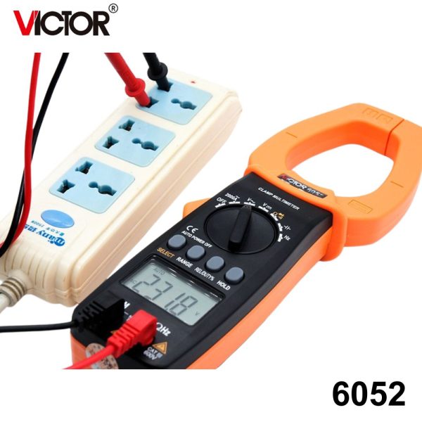 Ampe kìm VICTOR 6052 đo dòng cao AC 2000A, Ampe kìm kĩ thuật số VICTOR-6052, VICTOR 6052 Digital Clamp Multimeter