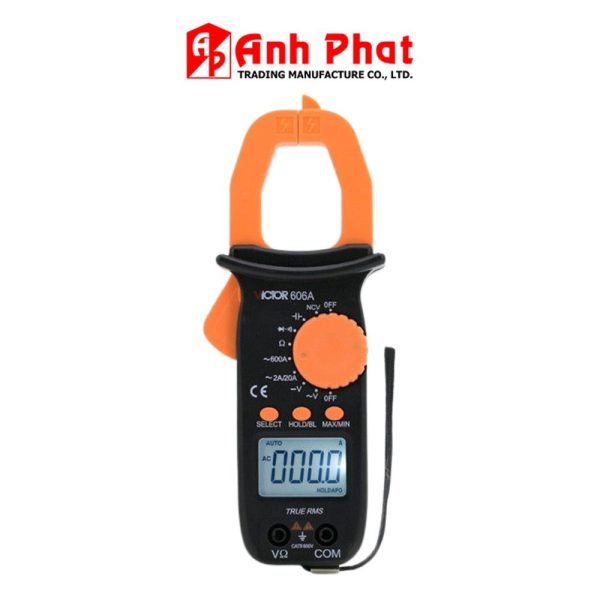 Ampe kìm VICTOR 606A+ True RMS, Ampe kìm kỹ thuật số VICTOR 606A True-RMS, VICTOR 606A+ Digital Clamp Meter