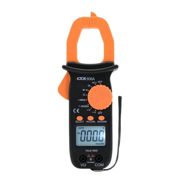 Ampe kìm VICTOR 606A+ True-RMS kỹ thuật số (600V AC/DC, 600A AC) Ampe kìm VICTOR 606A+ True RMS, Ampe kìm kỹ thuật số VICTOR 606A True-RMS, VICTOR 606A+ Digital Clamp Meter