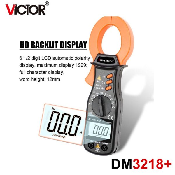 Ampe kìm VICTOR DM3218+ Digital Clamp Multimeter, Ampe kìm vạn năng kỹ thuật số VICTOR DM 3218, VICTOR DM3218 Digital Clamp Meter