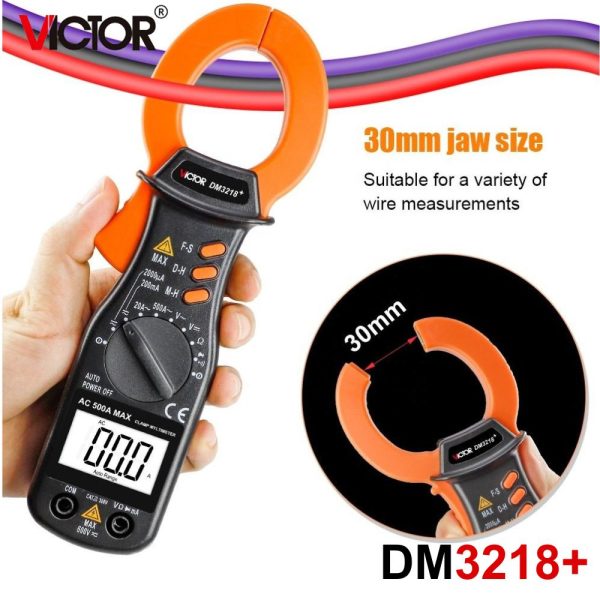 Ampe kìm VICTOR DM3218+ Digital Clamp Multimeter, Ampe kìm vạn năng kỹ thuật số VICTOR DM 3218, VICTOR DM3218 Digital Clamp Meter