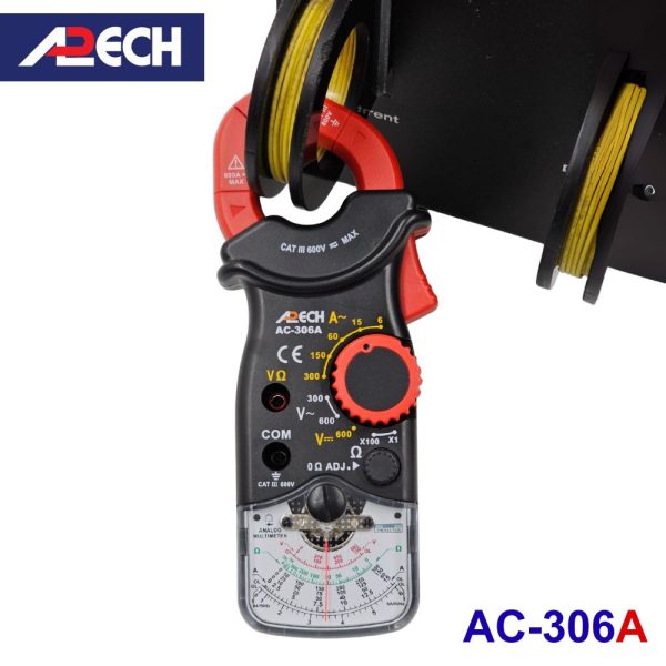 Ampe kìm cơ APECH AC-306A chỉ thị kim đo dòng AC (300A), Ampe kìm kim APECH AC306A, APECH AC 306A Analog Clamp Meter