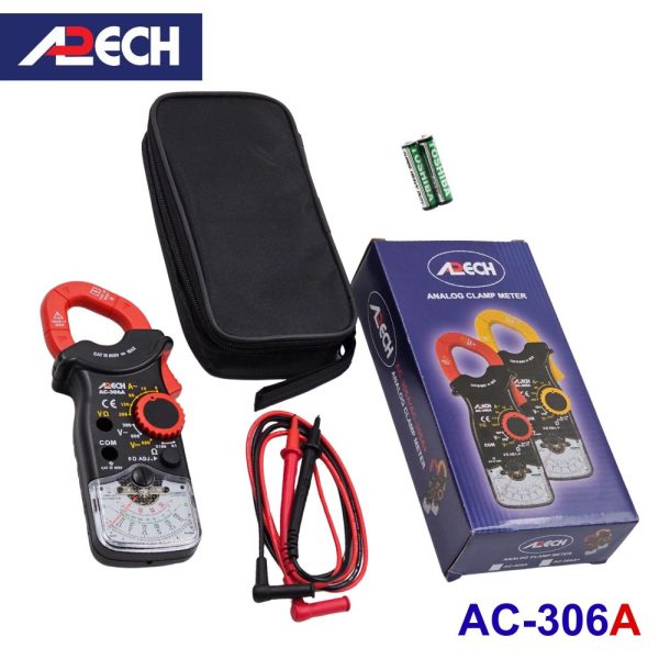 Ampe kìm cơ APECH AC-306A chỉ thị kim đo dòng AC (300A), Ampe kìm kim APECH AC306A, APECH AC 306A Analog Clamp Meter