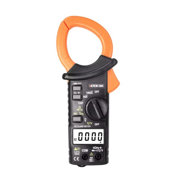 Ampe kìm cỡ lớn VICTOR 3266C kỹ thuật số đo dòng AC 1000A Ampe kìm cỡ lớn VICTOR 3266C kỹ thuật số đo dòng AC 1000A, Ampe kìm loại lớn VICTOR-3266C, VICTOR 3266C Large Caliber Digital Clamp Meter