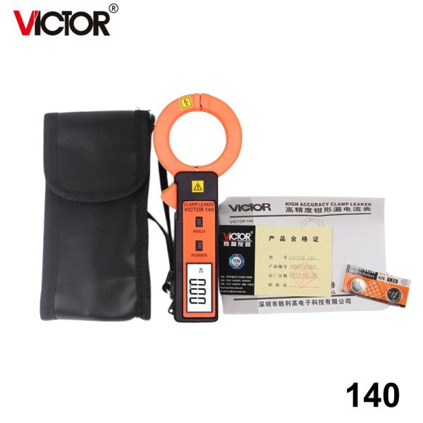 Ampe kìm đo dòng rò VICTOR 140 Clamp Leaker kỹ thuật số Ampe kìm đo dòng rò VICTOR 140, đồng hồ đo dòng rò AC VICTOR-140, VICTOR 140 Clamp Leaker