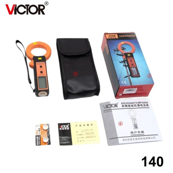Ampe kìm đo dòng rò VICTOR 140, đồng hồ đo dòng rò AC VICTOR-140, VICTOR 140 Clamp Leaker