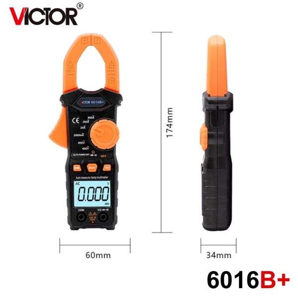 Ampe kìm VICTOR 6016B+, Ampe kìm điện tử VICTOR 6016B, VICTOR 6016B+ Digital Clamp Meter