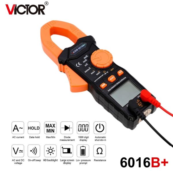Ampe kìm VICTOR 6016B+, Ampe kìm điện tử VICTOR 6016B, VICTOR 6016B+ Digital Clamp Meter
