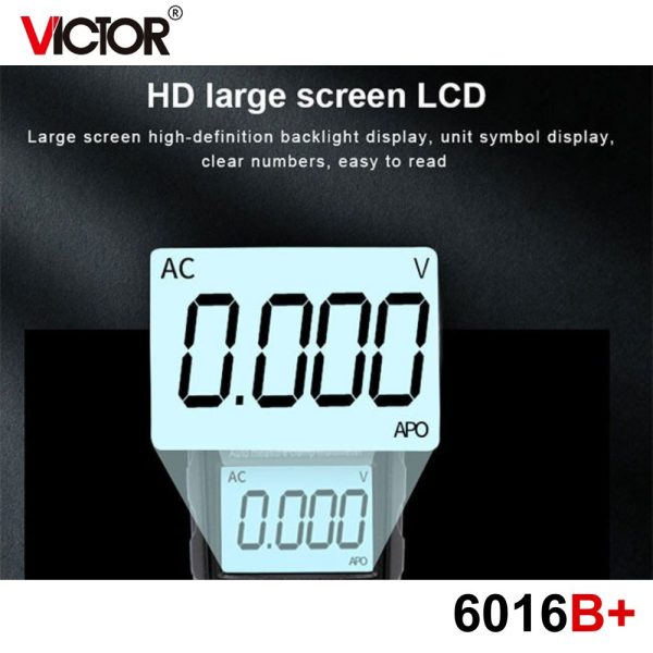 Ampe kìm VICTOR 6016B+ kỹ thuật số (500V AC/DC, 600A AC) Ampe kìm VICTOR 6016B+, Ampe kìm điện tử VICTOR 6016B, VICTOR 6016B+ Digital Clamp Meter