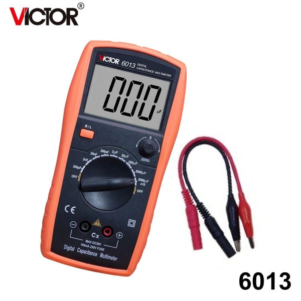 Đồng hồ đo tụ điện VICTOR 6013, đồng hồ đo tụ điện kỹ thuật số cầm tay VICTOR 6013, VICTOR-6013 Digital Capacitance Multimeter