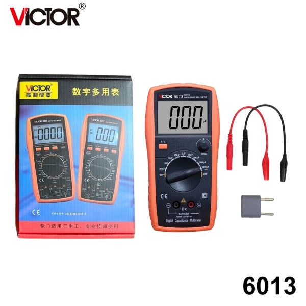 Đồng hồ đo tụ điện VICTOR 6013, đồng hồ đo tụ điện kỹ thuật số cầm tay VICTOR 6013, VICTOR-6013 Digital Capacitance Multimeter