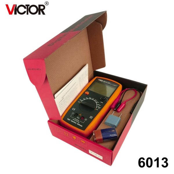 Đồng hồ đo tụ điện VICTOR 6013, đồng hồ đo tụ điện kỹ thuật số cầm tay VICTOR 6013, VICTOR-6013 Digital Capacitance Multimeter