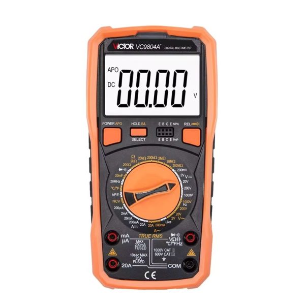 đồng hồ vạn năng VICTOR VC9804A+ True RMS, đồng hồ vạn năng điện tử VICTOR VC 9804A True-RMS, VICTOR VC-9804A+ True-RMS Multimeter
