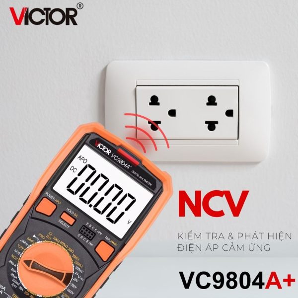 đồng hồ vạn năng VICTOR VC9804A+ True RMS, đồng hồ vạn năng điện tử VICTOR VC 9804A True-RMS, VICTOR VC-9804A+ True-RMS Multimeter