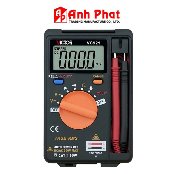 Đồng hồ vạn năng bỏ túi VICTOR VC921 True-RMS, đồng hồ vạn năng VICTOR VC 921 True RMS, VICTOR VC921 True-RMS Foldable Mini Palm VICTOR Digital Multimeter