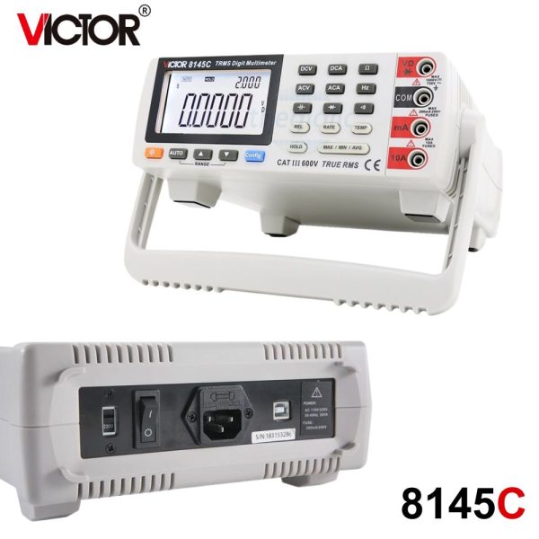 Đồng hồ vạn năng để bàn VICTOR 8145C True-RMS, đồng hồ vạn năng kỹ thuật số loại để bàn VICTOR-8145C True RMS, VICTOR 8145C Digital Bench Multimeter