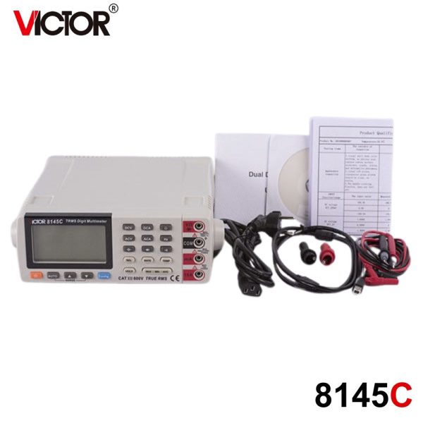Đồng hồ vạn năng để bàn VICTOR 8145C True-RMS, đồng hồ vạn năng kỹ thuật số loại để bàn VICTOR-8145C True RMS, VICTOR 8145C Digital Bench Multimeter