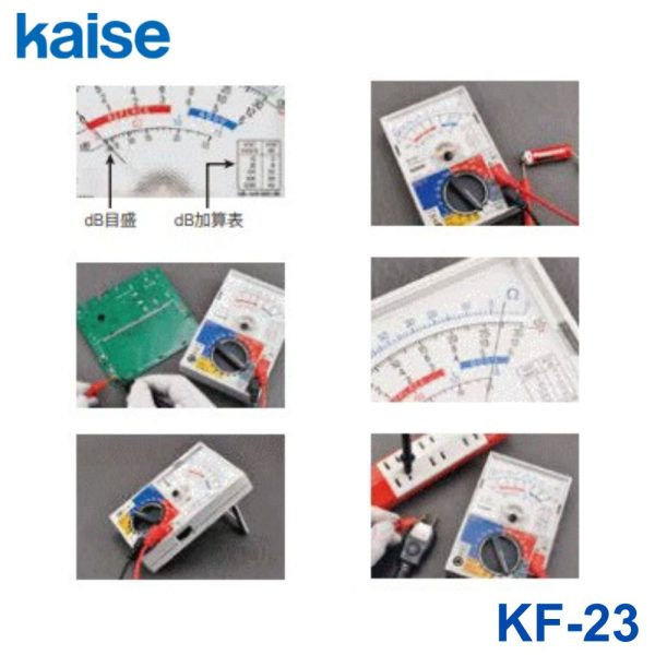 Đồng hồ vạn năng kim Kaise KF-23 Analog Multimeter, đồng hồ VOM kim Kaise KF23, Kaise KF-23 Analog Multimeter
