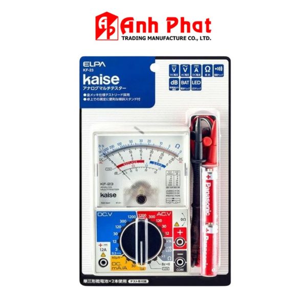 Đồng hồ vạn năng kim Kaise KF-23 Analog Multimeter, đồng hồ VOM kim Kaise KF23, Kaise KF-23 Analog Multimeter