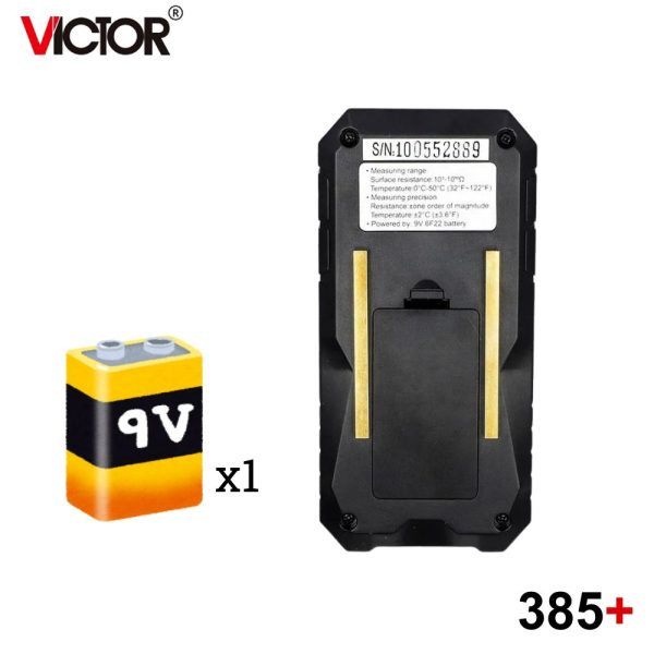 Máy đo điện trở bề mặt VICTOR 385+ (RuoShui 385+), thiết bị kiểm tra điện trở bề mặt VICTOR 385+, VICTOR 385 + Surface Resistance Meter