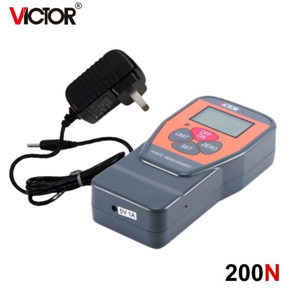Máy đo lực kéo và nén VICTOR 200N (20kg), máy đo lực căng và lực đẩy VICTOR-200N kỹ thuật số cầm tay, VICTOR 200N Digital Force Gauge