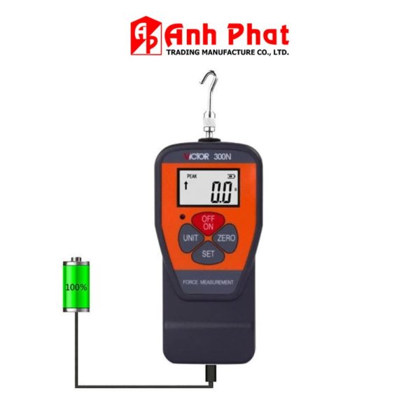 Máy đo lực kéo và nén VICTOR 300N (30kg), máy đo lực cầm tay VICTOR-300N, VICTOR 300N Digital Force Gauge