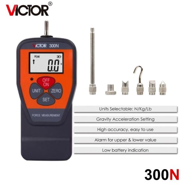 Máy đo lực kéo và nén VICTOR 300N (30kg), máy đo lực cầm tay VICTOR-300N, VICTOR 300N Digital Force Gauge