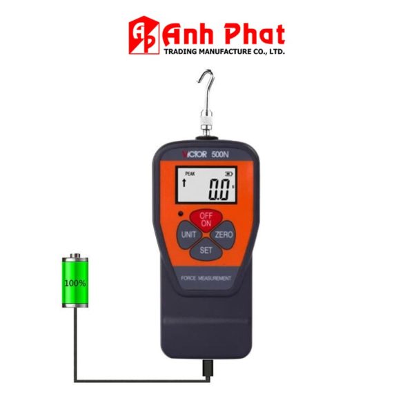 Máy đo lực kéo và nén VICTOR 500N (50kg), máy đo lực VICTOR-500N, VICTOR 500N Digital Force Gauge