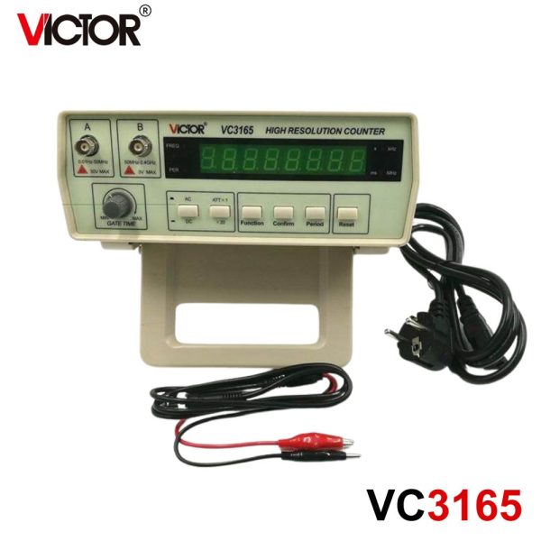 Máy đo tần số VICTOR VC3165 kỹ thuật số đa năng để bàn, máy đếm tần số VICTOR VC-3165, VICTOR VC 3165 Frequency Counter