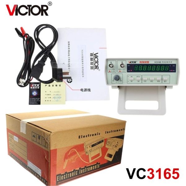 Máy đo tần số VICTOR VC3165 kỹ thuật số đa năng để bàn, máy đếm tần số VICTOR VC-3165, VICTOR VC 3165 Frequency Counter