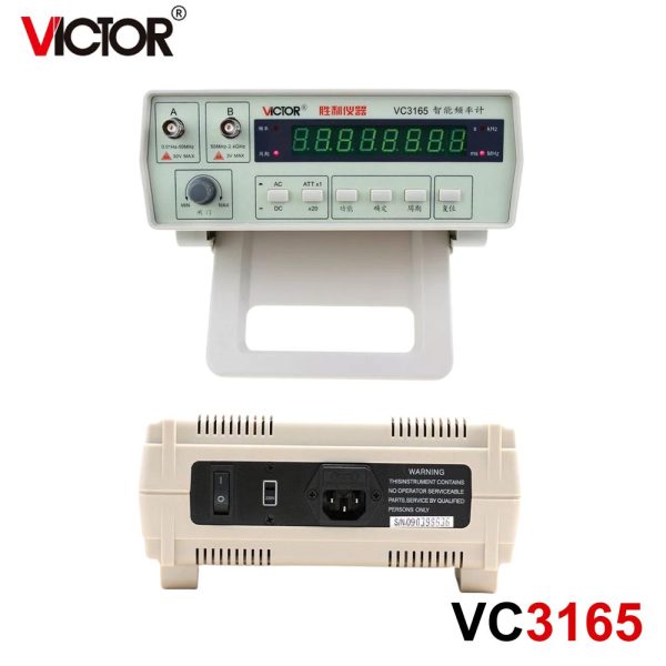 Máy đo tần số VICTOR VC3165 kỹ thuật số đa năng để bàn, máy đếm tần số VICTOR VC-3165, VICTOR VC 3165 Frequency Counter