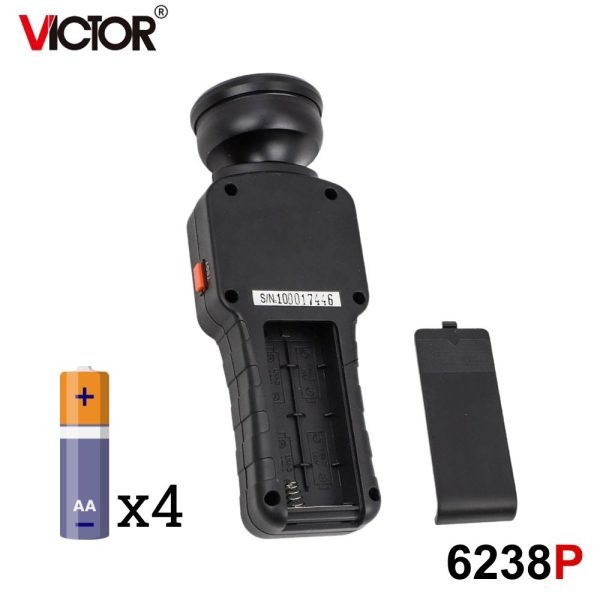 Máy đo tốc độ vòng quay VICTOR 6238P Stroboscope đèn chớp, đèn Stroboscope đo tốc độ vòng quay VICTOR 6238P, VICTOR-6238P Digital Stroboscope Tachometer