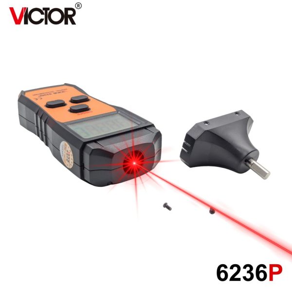 máy đo tốc độ vòng quay VICTOR 6236P 2 trong 1, máy đo tốc độ laser không tiếp xúc và tiếp xúc VICTOR-6236P, VICTOR 6236P Digital Photo and contact tachometer