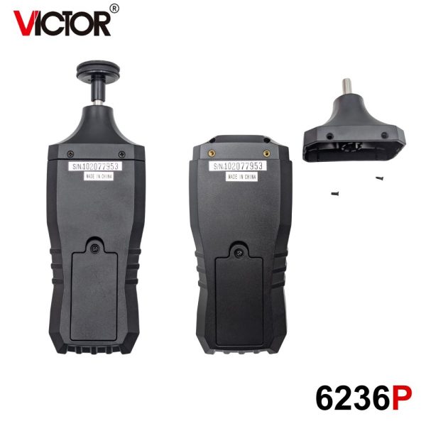 máy đo tốc độ vòng quay VICTOR 6236P 2 trong 1, máy đo tốc độ laser không tiếp xúc và tiếp xúc VICTOR-6236P, VICTOR 6236P Digital Photo and contact tachometer