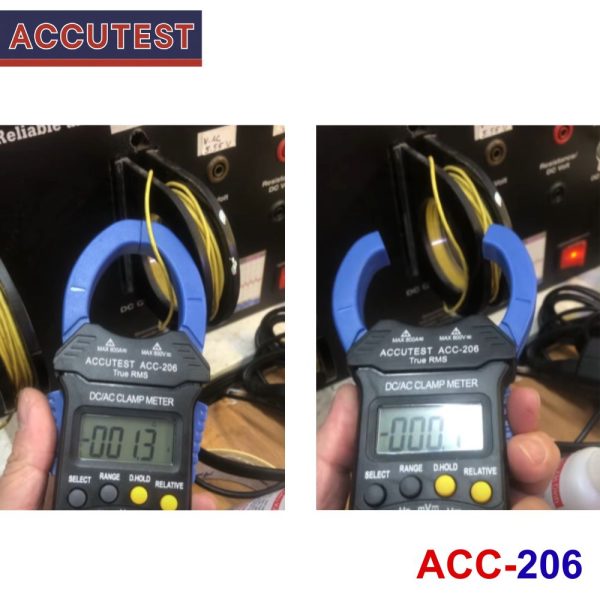 Ampe kìm ACCUTEST ACC-206 True-RMS đo dòng AC/DC (600A), Ampe kìm giá rẻ ACCUTEST ACC 206 True RMS, ACCUTEST ACC-206 True-RMS Digital AC/DC Clamp Meter