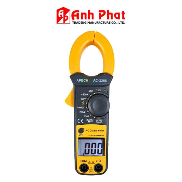 Ampe kìm APECH AC-2266 đo dòng AC (600A), Ampe kìm giá rẻ APECH AC2266, APECH AC 2266 Digital Clamp Meter